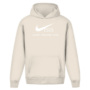 Oversize Hoodie Ohne Kordel jesus just praise him