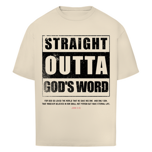Oversize T-Shirt straight outta gods word john 3:16