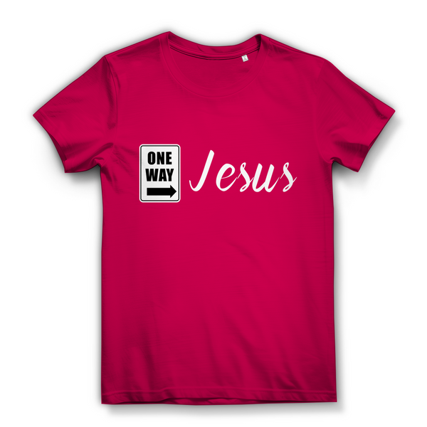 Damen Bio T-Shirt one way jesus