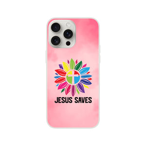 jesus saves blume iPhone-Hülle