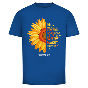 Herren T-Shirt christus der mich stark macht philipper 4.13