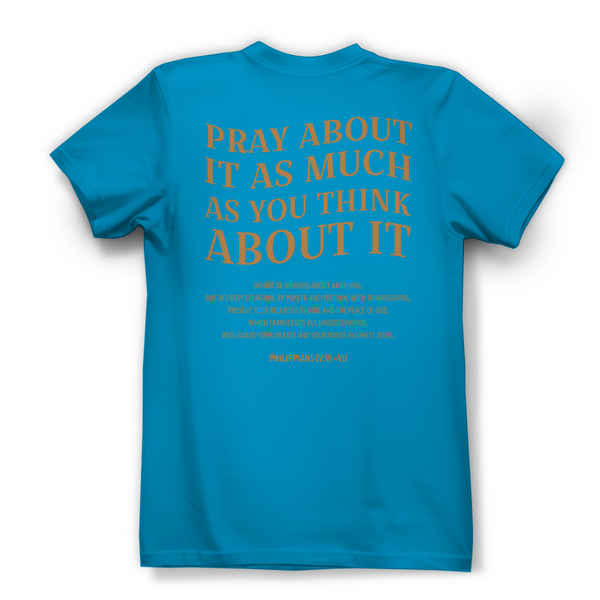 Damen Bio T-Shirt pray about it philippians 4:6-7