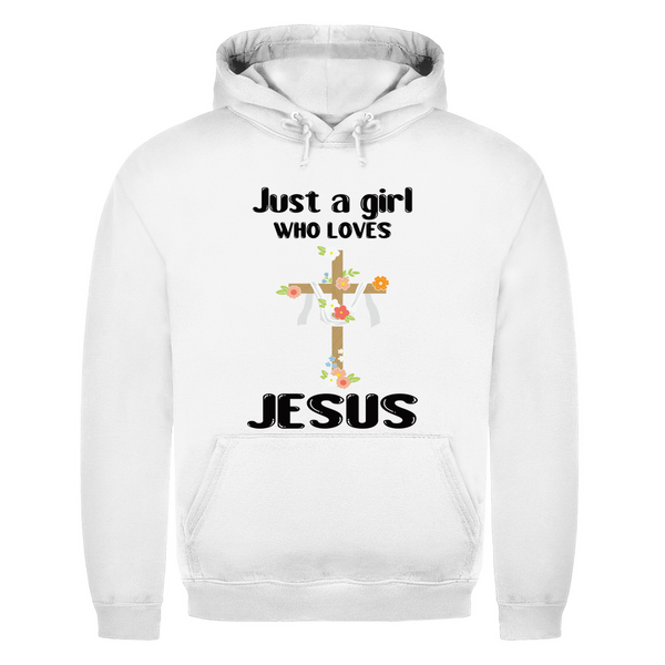 Herren Hoodie just a girl who loves jesus