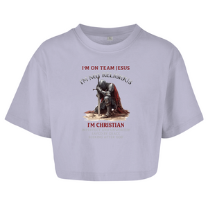 Damen Oversize Crop Topi am christian