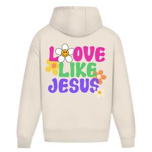 Oversize Hoodie Ohne Kordel love like jesus
