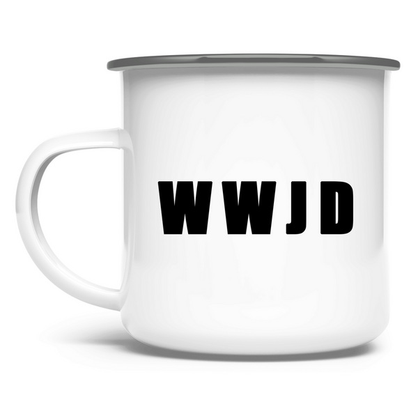 Emaille Tasse wwjd