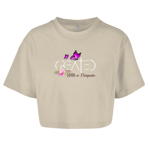 Damen Oversize Crop Topcreated with a purpose