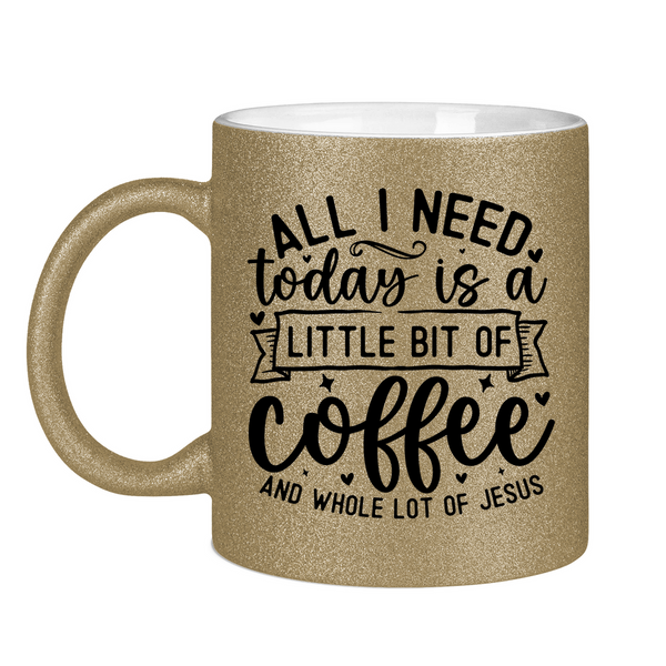 Glitzertasse coffee and whole lot of jesus