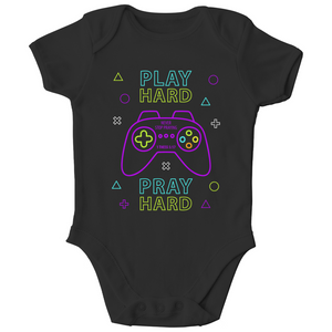 Kinder Bio Body play hard pray hard 1 thess 5:17 gamer