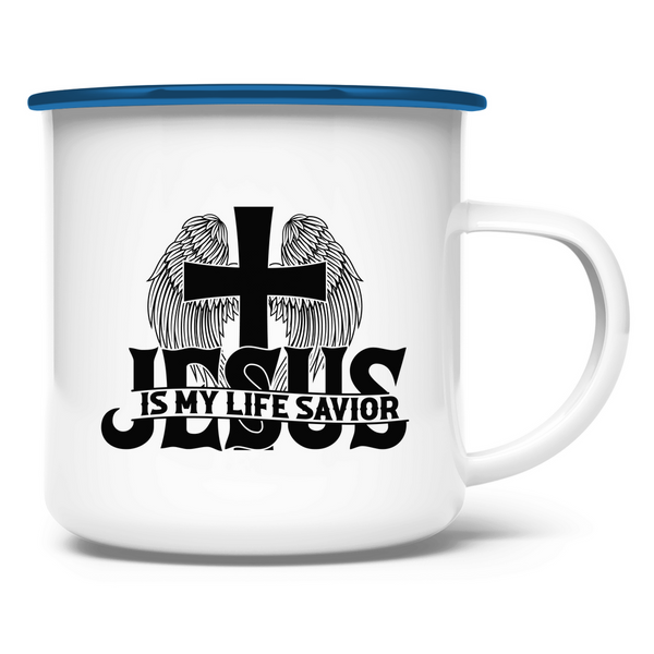 Emaille Tasse jesus is my life savior