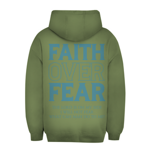 Unisex Oversize Hoodie faith over fear psalm 118:6