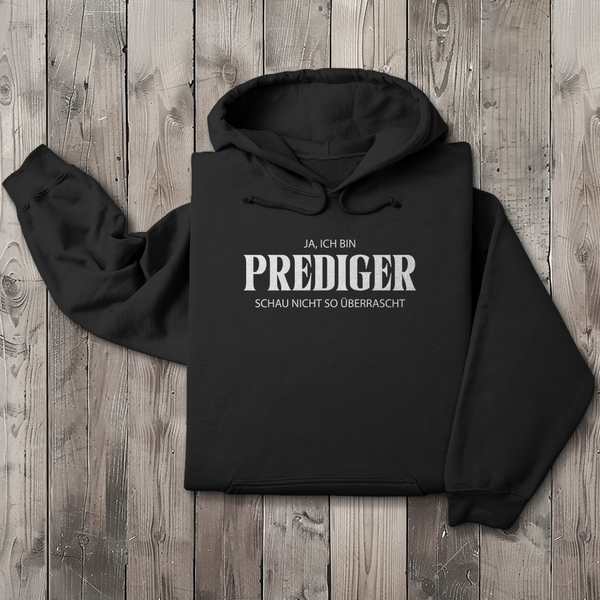 Herren Hoodie ja ich bin prediger