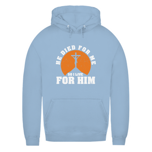 Damen Hoodie he died for me