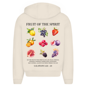 Oversize Zipper Hoodie fruit of the spirit galatians 5:22-23