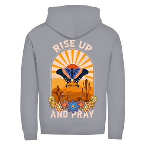 Zipper Hoodie rise up and pray