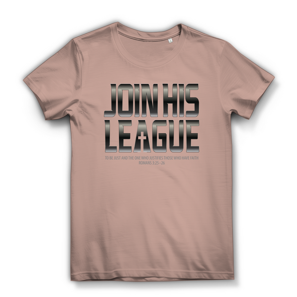 Damen  Bio T-Shirt join his league romans 3:25-26