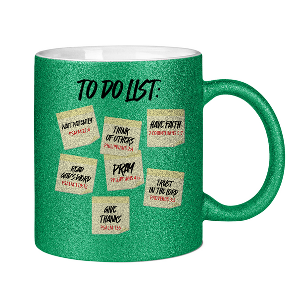 Glitzertasse to do list psalmen