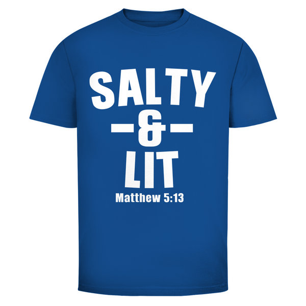 Herren T-Shirt salty and lit matthew 5:13