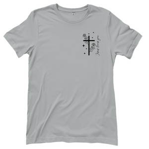 Damen T-Shirt jesus loves you