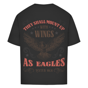 Oversize T-Shirt mount up with wings isaiah 40:31