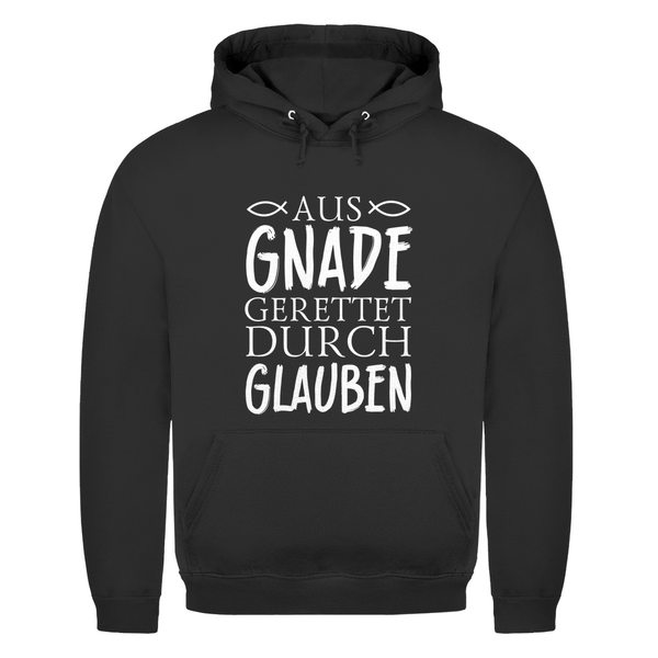 Herren Hoodie aus gnade gerettet