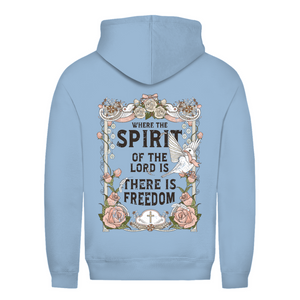 Damen Hoodie where the spirit of the lord