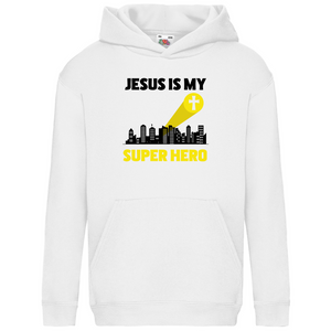 Kinder Hoodie jesus is my superhero