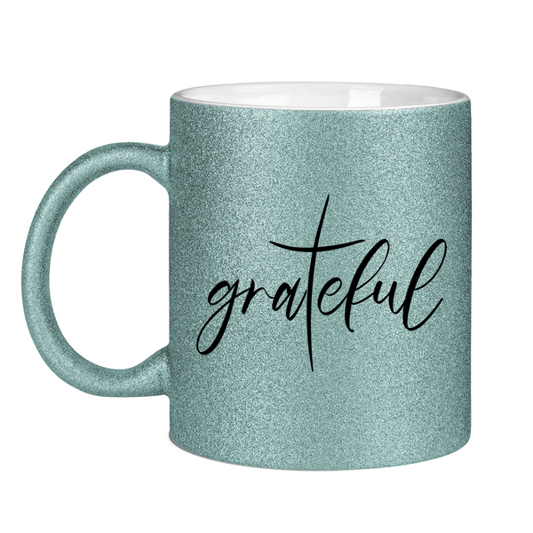 Glitzertasse grateful