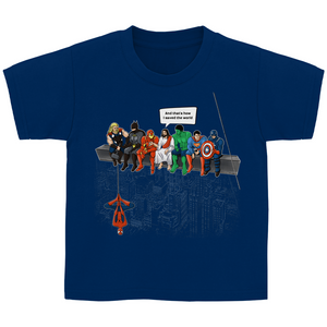 Kinder T-Shirt superhelden parodie