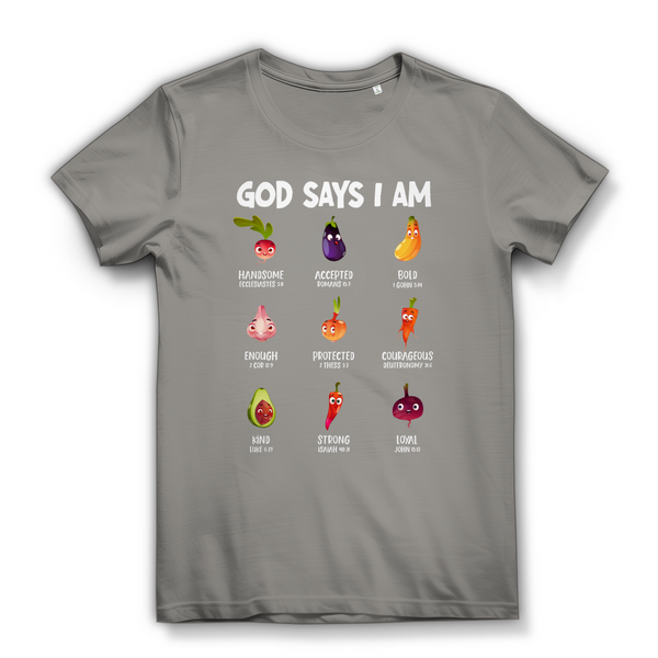 Damen Bio T-Shirt god says i am handsome