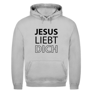 Herren Hoodie jesus liebt dich