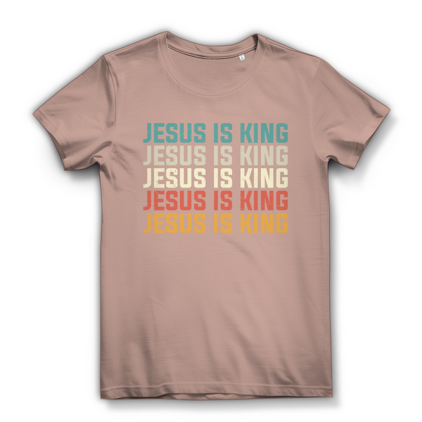 Damen Bio T-Shirt jesus is king vintage