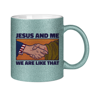 Glitzertasse jesus and me