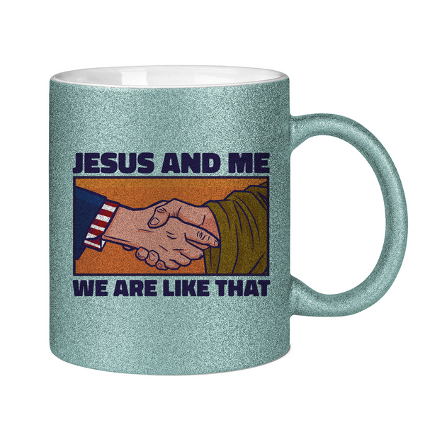 Glitzertasse jesus and me