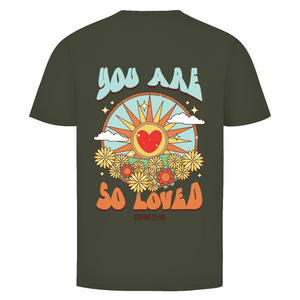 Herren T-Shirt you are so loved john 3:16