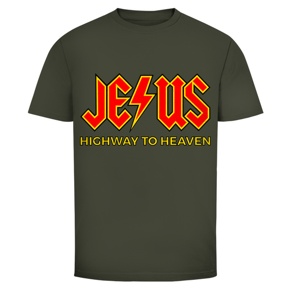 Herren T-Shirt jesus highway to heaven