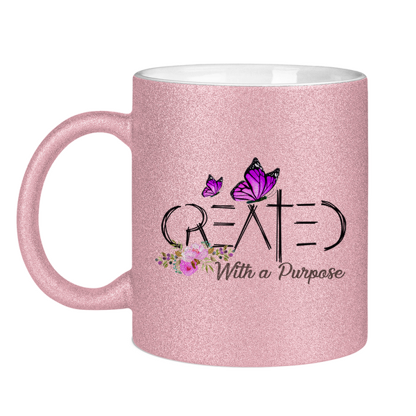 Glitzertasse created with a purpose