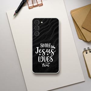 smile jesus loves you Samsung-Hülle