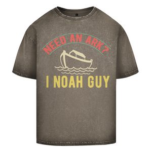 Oversize Washed T-Shirt need an ark i noah guy