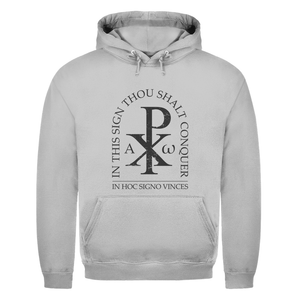 Herren Hoodie in hoc signo vinces Christogramm