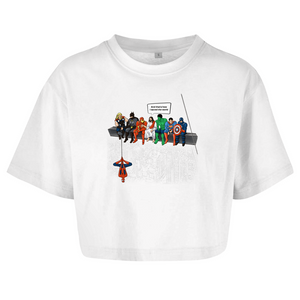 Damen Oversize Crop Top and that how i saved the world