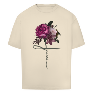 Oversize T-Shirt jesus blumen