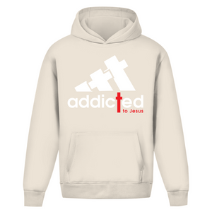 Oversize Hoodie Ohne Kordel addicted to jesus
