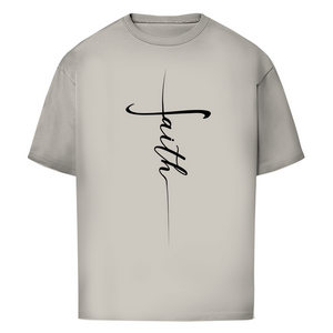 Oversize T-Shirt faith kreuz