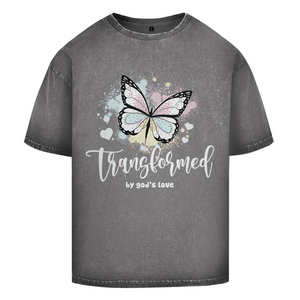Oversize Washed T-Shirt transformed by gods love