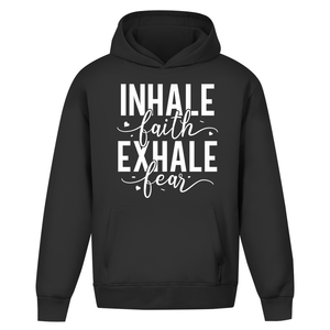 Oversize Hoodie Ohne Kordel inhale faith exhale fear