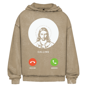 Oversize Washed Hoodie jesus calling