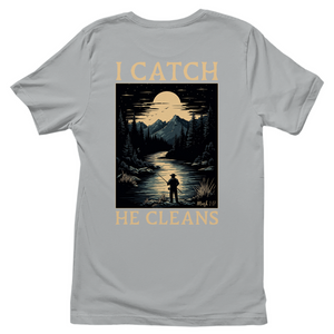 Damen T-Shirt i catch he cleans mark 1:17