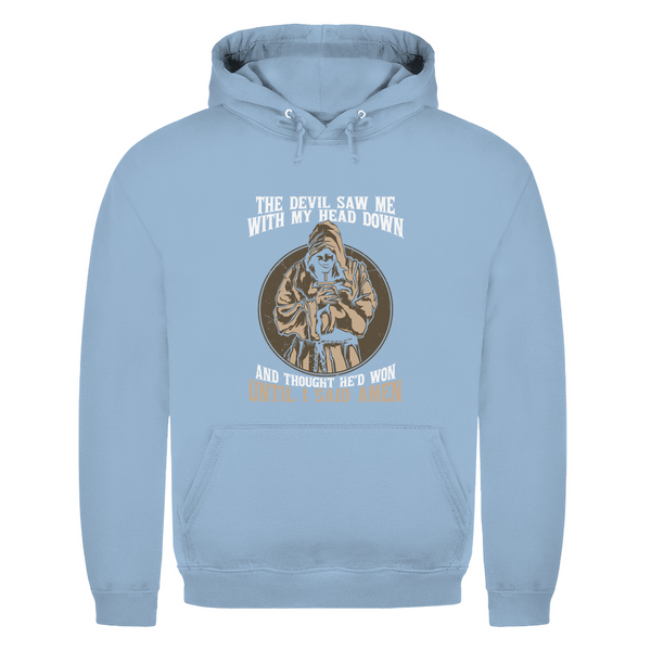 Herren Hoodie until i said amen