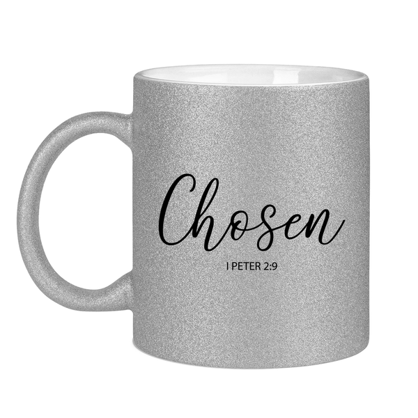 Glitzertasse chosen 1 peter 2:9